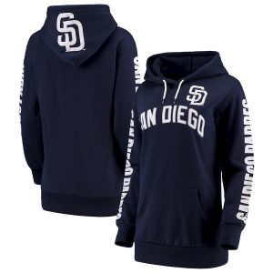 Delightful San Diego Padres G III 4Her by Carl Banks Women's Extra Innings Pullover Hoodie Navy