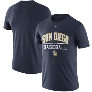 Delightful San Diego Padres Nike Away Practice T Shirt Navy