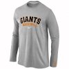 Delightful San Francisco Giants Long Sleeve MLB T Shirt Grey