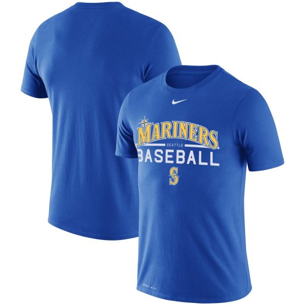 Delightful Seattle Mariners Nike Practice Performance T Shirt Royal