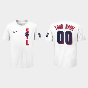 Delightful St.Louis Cardinals Custom Youth 2021 MLB All Star Game White T Shirt