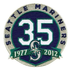 Delightful Stitched Seattle Mariners 35th Anniversary Jersey Patch