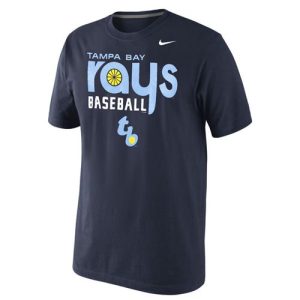 Delightful Tampa Bay Rays Nike Home Practice Team Logo T Shirt Navy
