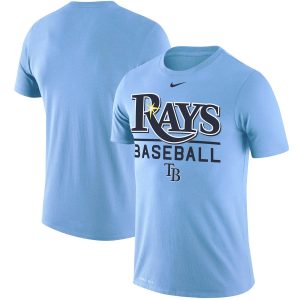 Delightful Tampa Bay Rays Nike Practice Performance T Shirt Blue