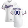 Delightful Texas Rangers Custom Men's Nike White Home 2020 Authentic Patch Player MLB Jersey