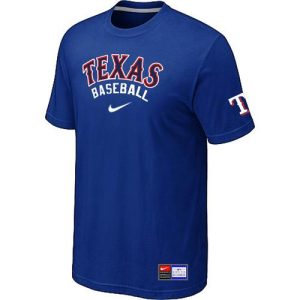 Delightful Texas Rangers Nike Short Sleeve Practice MLB T Shirt Blue