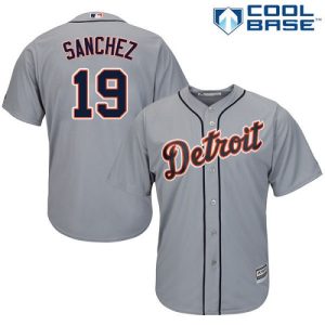 Delightful Tigers #19 Anibal Sanchez Grey Cool Base Stitched Youth MLB Jersey Retailers boost your inventory Order now to meet customer demand