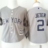 Delightful Toddler Yankees #2 Derek Jeter Grey Cool Base Stitched MLB Jersey Collectors this is a must have Add it to your collection by ordering