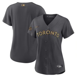 Delightful Toronto Blue Jays Blank Women's Nike Charcoal 2022 MLB All Star Game Replica Jersey Collectors this is a must have Add it to your collection by ordering
