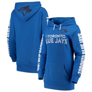 Delightful Toronto Blue Jays G III 4Her by Carl Banks Women's Extra Innings Pullover Hoodie Royal