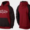 Delightful Toronto Blue Jays Pullover Hoodie Burgundy Red & Black