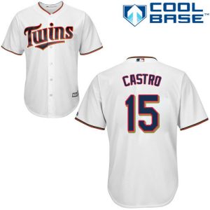 Delightful Twins #15 Jason Castro White Cool Base Stitched Youth MLB Jersey Act fast Only a few left Secure yours today