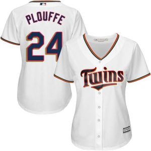 Delightful Twins #24 Trevor Plouffe White Home Women's Stitched MLB Jersey Be among the first buyers Order now to enjoy top notch quality