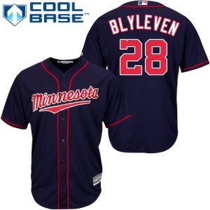 Delightful Twins #28 Bert Blyleven Navy blue Cool Base Stitched Youth MLB Jersey Act fast Only a few left Secure yours today