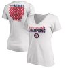 Delightful Washington Nationals Majestic Women's 2019 World Series Champions Jersey Roster V Neck T Shirt White
