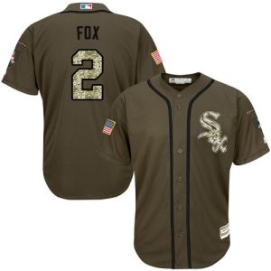 Delightful White Sox #2 Nellie Fox Green Salute to Service Stitched Youth MLB Jersey With high demand Don't miss out Order now to wear your team colors