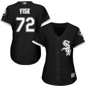 Delightful White Sox #72 Carlton Fisk Black Alternate Women's Stitched MLB Jersey Be among the first buyers Order now to enjoy top notch quality