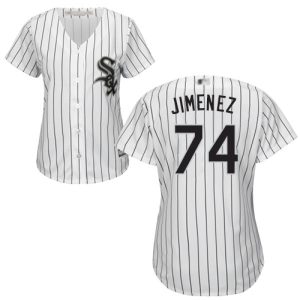 Delightful White Sox #74 Eloy Jimenez White(Black Strip) Home Women's Stitched MLB Jersey Hurry Exclusive offer Place your order immediately for a great jersey