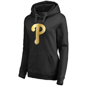 Delightful Women's Philadelphia Phillies Gold Collection Pullover Hoodie Black With high demand Don't miss out Order now to wear your team colors