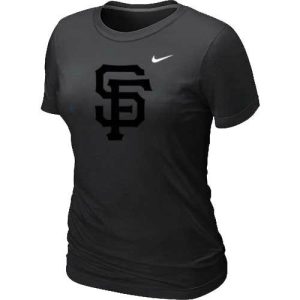Delightful Women's San Francisco Giants Heathered Nike Black Blended T Shirt