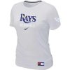 Delightful Women's Tampa Bay Rays Nike Short Sleeve Practice MLB T Shirt White