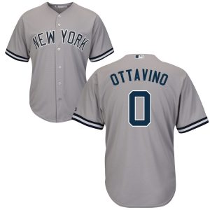 Delightful Yankees #0 Adam Ottavino Gray Cool Base Stitched MLB Jersey