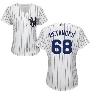 Delightful Yankees #68 Dellin Betances White Strip Home Women's Stitched MLB Jersey Hurry Exclusive offer Place your order immediately for a great jersey
