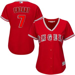 Exceptional Angels #7 Zack Cozart Red Alternate Women's Stitched MLB Jersey Be among the first buyers Order now to enjoy top notch quality