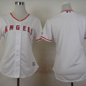Exceptional Angels Blank White Women's Home Stitched MLB Jersey Be among the first buyers Order now to enjoy top notch quality