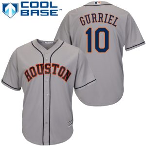 Exceptional Astros #10 Yuli Gurriel Grey Cool Base Stitched Youth MLB Jersey Act fast Only a few left Secure yours today
