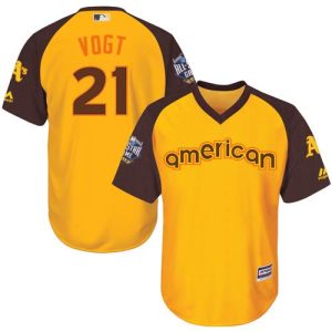 Exceptional Athletics #21 Stephen Vogt Gold 2016 All Star American League Stitched Youth MLB Jersey Collectors this is a must have Add it to your collection by ordering
