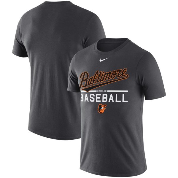 Exceptional Baltimore Orioles Nike Practice Performance T Shirt Anthracite
