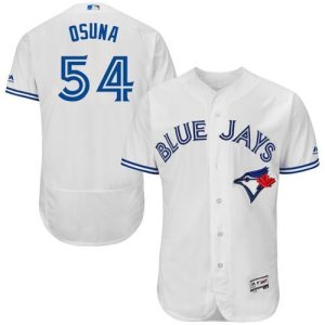 Exceptional Blue Jays #54 Roberto Osuna White Flexbase Authentic Collection Stitched MLB Jersey