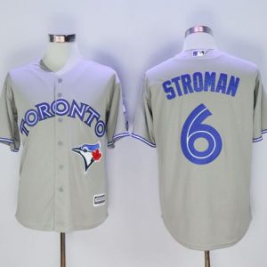 Exceptional Blue Jays #6 Marcus Stroman Grey New Cool Base 40th Anniversary Stitched MLB Jersey
