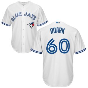 Exceptional Blue Jays #60 Tanner Roark White New Cool Base Stitched MLB Jersey