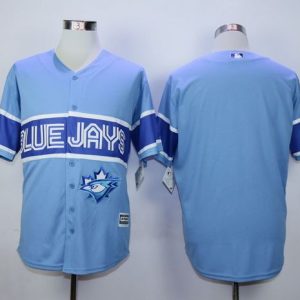 Exceptional Blue Jays Blank Light Blue Exclusive New Cool Base Stitched MLB Jersey
