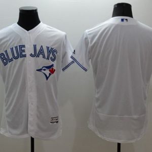 Exceptional Blue Jays Blank White Flexbase Authentic Collection Stitched MLB Jersey