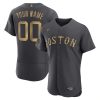 Exceptional Boston Red Sox Custom Men's Nike Charcoal 2022 MLB All Star Game Authentic Jersey