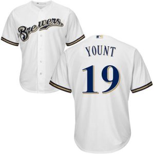 Exceptional Brewers #19 Robin Yount White Cool Base Stitched Youth MLB Jersey Sports enthusiasts seize this opportunity Order now to feel the game excitement