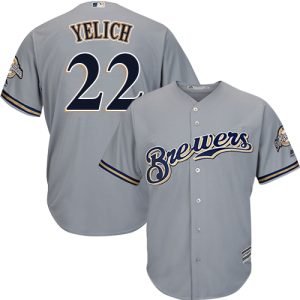 Exceptional Brewers #22 Christian Yelich Grey Cool Base Stitched Youth MLB Jersey Retailers boost your inventory Order now to meet customer demand