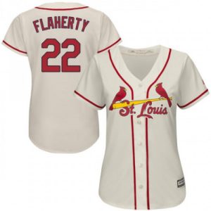 Exceptional Cardinals #22 Jack Flaherty Cream Alternate Women's Stitched MLB Jersey Limited stock Order now to show your love for your team