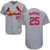 Exceptional Cardinals #25 Mark McGwire Grey Flexbase Authentic Collection Stitched MLB Jersey