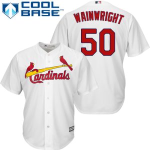 Exceptional Cardinals #50 Adam Wainwright White Cool Base Stitched Youth MLB Jersey Sports fans this is your chance Order soon to be part of the action
