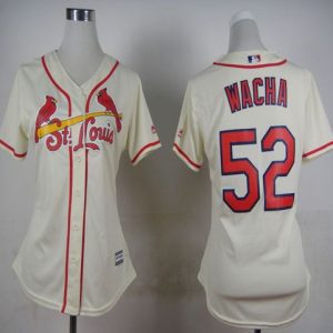 Exceptional Cardinals #52 Michael Wacha Cream Alternate Women's Stitched MLB Jersey Sports enthusiasts seize this opportunity Order now to feel the game excitement