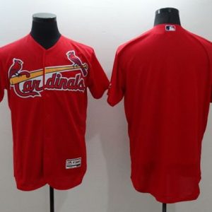 Exceptional Cardinals Blank Red Flexbase Authentic Collection Stitched MLB Jersey