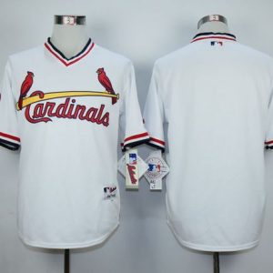 Exceptional Cardinals Blank White 1982 Turn Back The Clock Stitched MLB Jersey