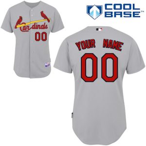 Exceptional Cardinals Customized Authentic Grey Cool Base MLB Jersey (S 3XL)