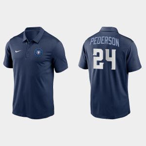 Exceptional Chicago Cubs #24 Joc Pederson Men's Nike 2021 City Connect Polo   Navy Be among the first buyers Order now to enjoy top notch quality