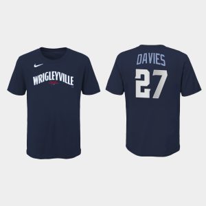 Exceptional Chicago Cubs #27 Zach Davies Youth Nike 2021 City Connect T Shirt   Navy For a short time available Grab yours quickly to own a team jersey