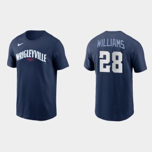 Exceptional Chicago Cubs #28 Mitch Williams Men's Nike 2021 City Connect T Shirt    Navy For a short time available Grab yours quickly to own a team jersey